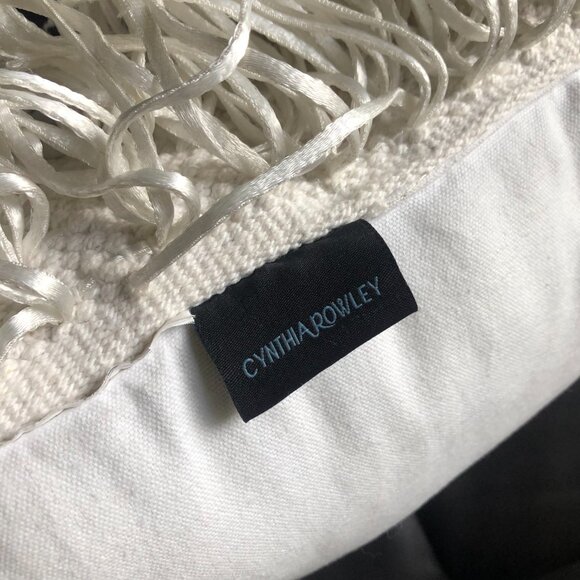 White Fringe Pillow Set | Cynthia Rowley - Picture 2 of 3